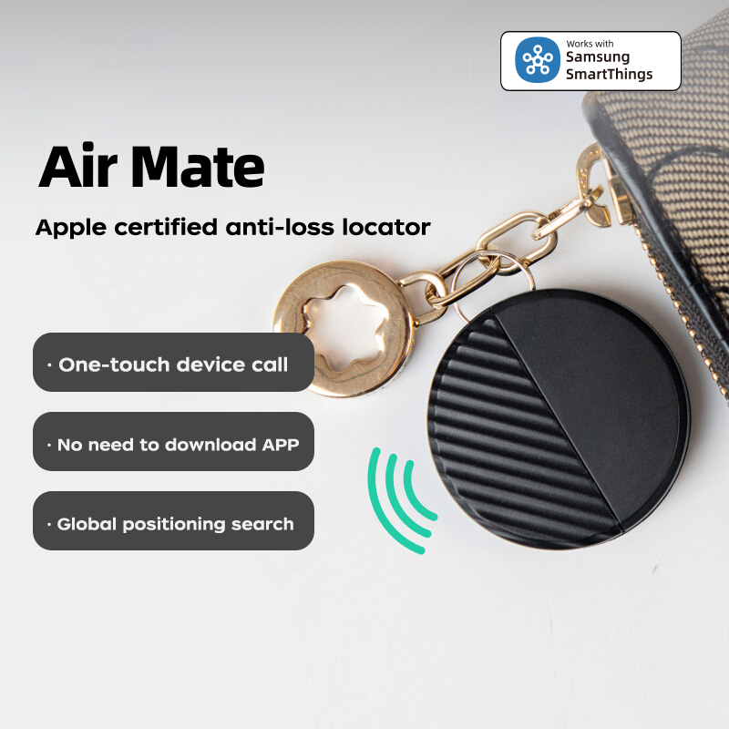 FindEasy Global Smart Tracker | Works with Apple Find My & Samsung SmartThings | Anti-Loss Key Finder Micflip P19