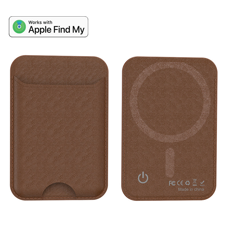 MagSafe Wallet with Apple Find My Support - Magnetic SIM Card Holder for iPhone 17/16/15/14/13/12 Series - Ultra-thin Leather 7-Card Slot Wallet,IP68 Water Resistant,GPS Support