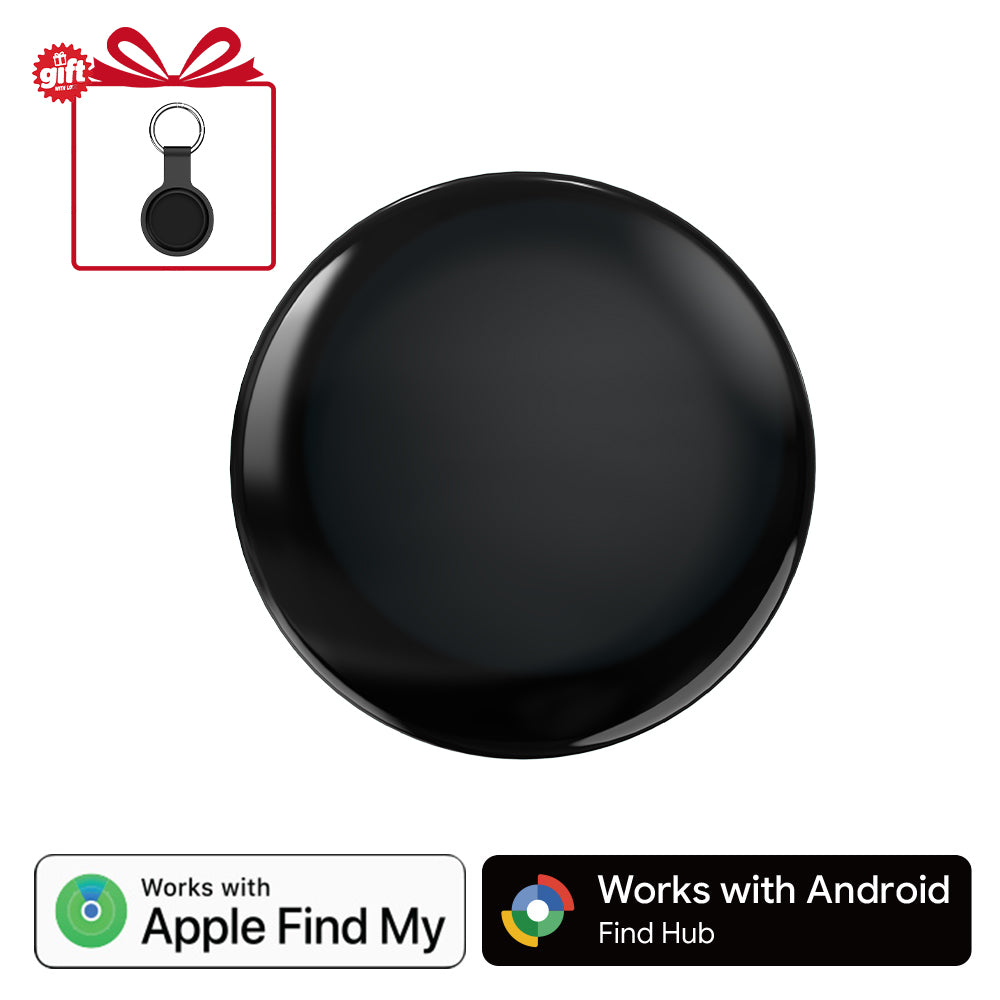 Mini rastreador GPS inteligente para iOS o Android. Etiqueta de seguimiento Bluetooth. Localizador de artículos que funciona con la aplicación Find My de iOS o Find Hub de Google.