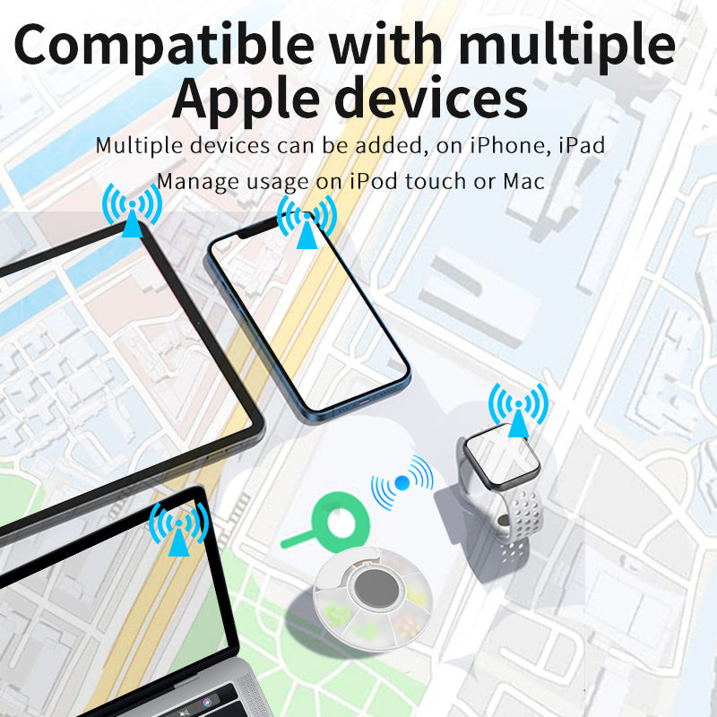 Caja de medicamentos inteligente portátil que funciona con Findmy