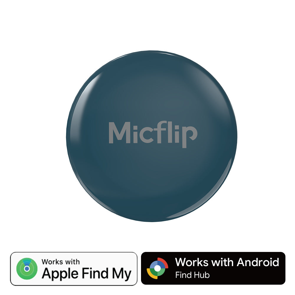 Mini rastreador GPS inteligente para iOS o Android. Etiqueta de seguimiento Bluetooth. Localizador de artículos que funciona con la aplicación Find My de iOS o Find Hub de Google.