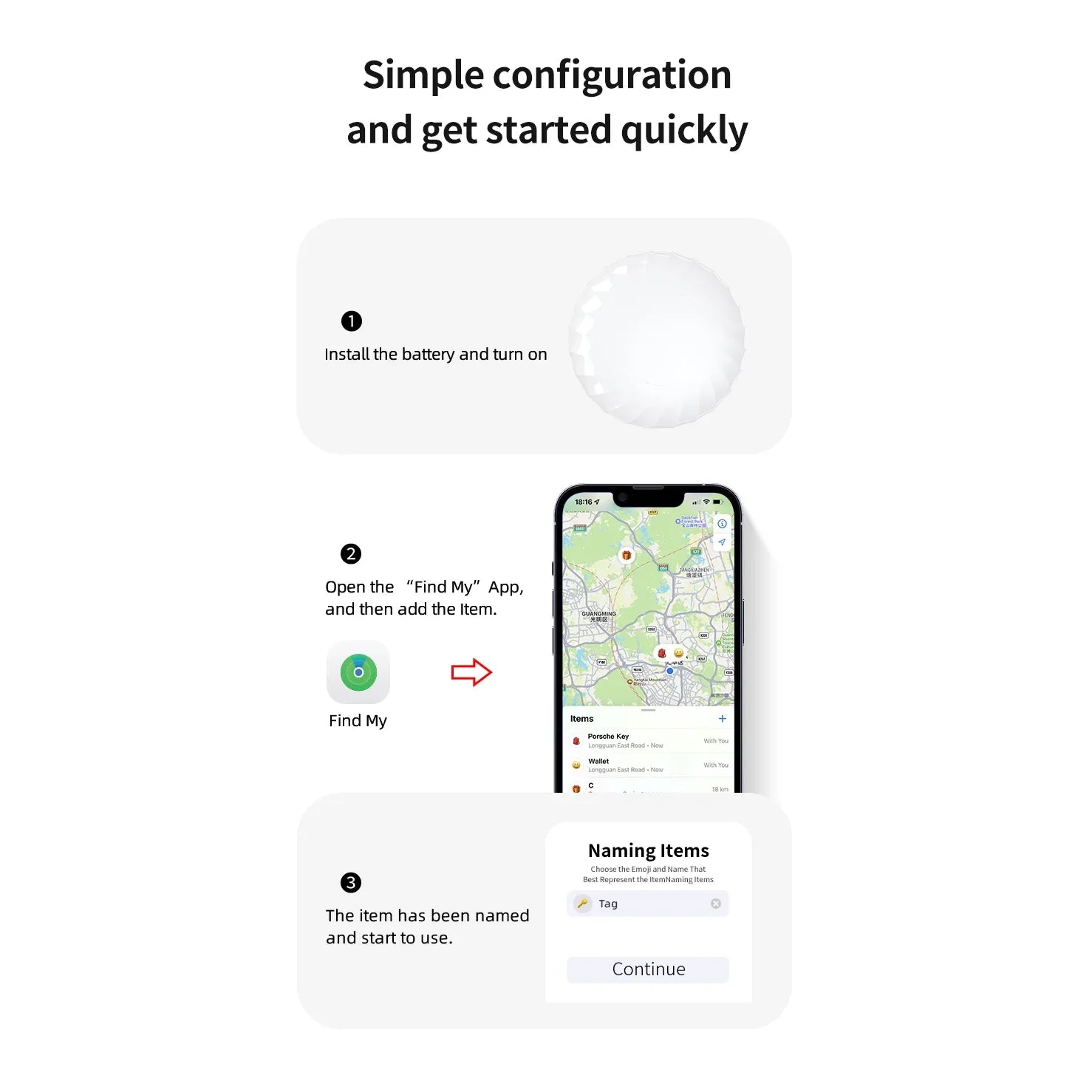 Localizador de ubicación GPS con certificación Apple MFi