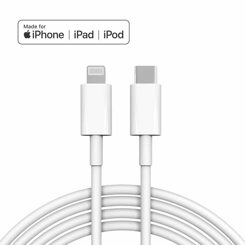 Cable de carga rápida USB a Lightning, USB C a Lightning para Apple iPhone 14, 13, 12, 11 Pro Max, X, XR Plus, iPad, cable de datos