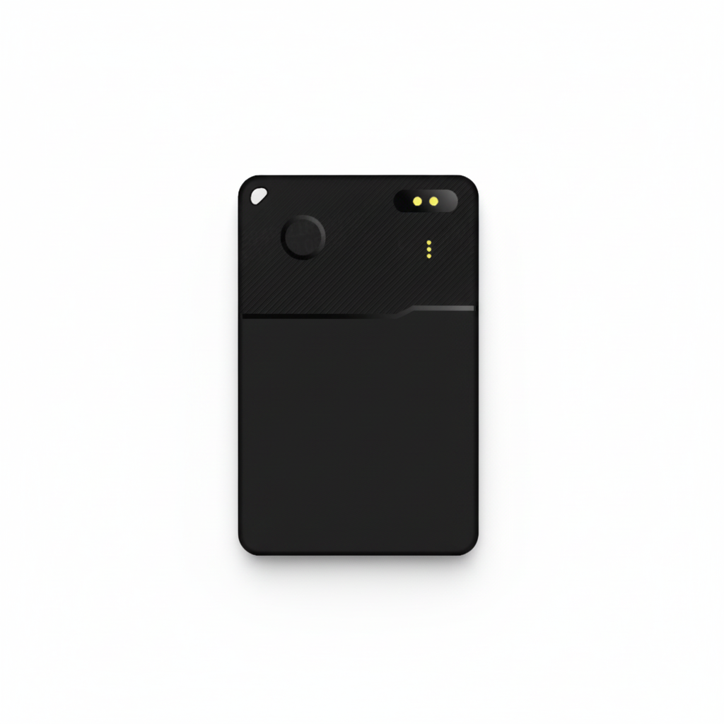 Universal Wireless Charging Wallet Tracker Card | Works with Apple Find My & Android Find Hub Micflip P28