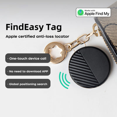 FindEasy Global Smart Tracker | Works with Apple Find My & Samsung SmartThings | Anti-Loss Key Finder Micflip P19