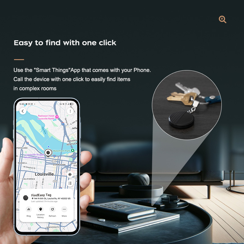 Smart tag Tracker Samsung smart tag Bluetooth GPS Locator for Keys Luggage bag tag Finder Works with Samsung SmartThings P19