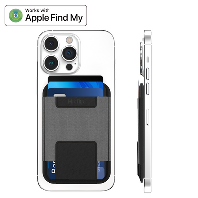 Micflip Smart MagSafe Wallet with Apple 'Find My' Tracking - Ultra-Thin Magnetic Card Holder & GPS Tracker (Rechargeable)