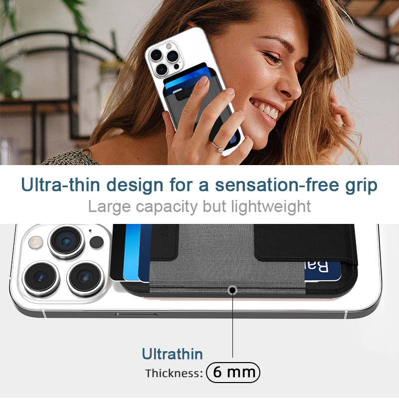 Micflip Smart MagSafe Wallet with Apple 'Find My' Tracking - Ultra-Thin Magnetic Card Holder & GPS Tracker (Rechargeable)