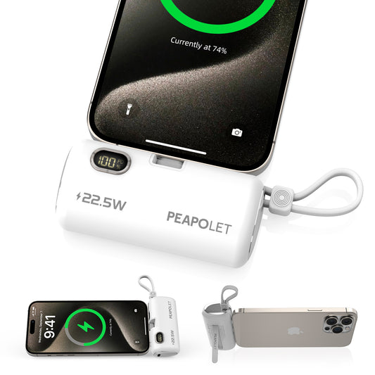 Micflip 5000mAh capsule power bank: suitable for USB-C and Lightning interfaces, low power consumption, portable charging solution