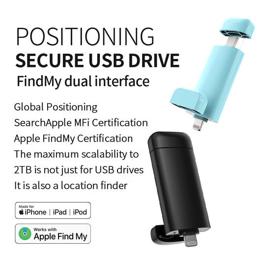 USB flash drive with built-in positioning function to protect your important data