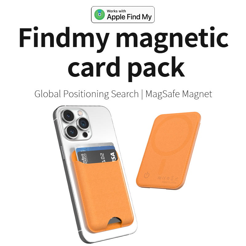 MagSafe Wallet with Apple Find My Support - Magnetic SIM Card Holder for iPhone 17/16/15/14/13/12 Series - Ultra-thin Leather 7-Card Slot Wallet,IP68 Water Resistant,GPS Support