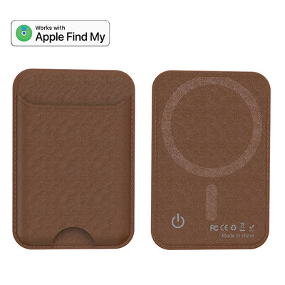 MagSafe Wallet with Apple Find My Support - Magnetic SIM Card Holder for iPhone 17/16/15/14/13/12 Series - Ultra-thin Leather 7-Card Slot Wallet,IP68 Water Resistant,GPS Support