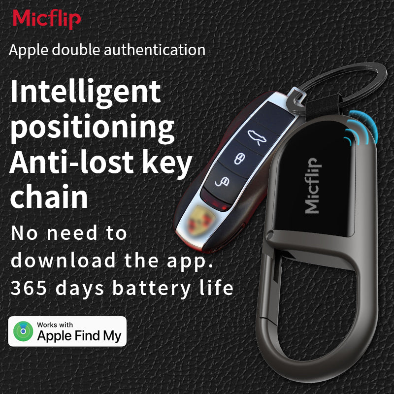 Keychain with positioning function, Apple MFi certified