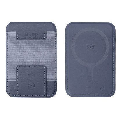 Tarjetero magnético rastreable Micflip, billetera de cuero MagSafe para iPhone 17/16/15/14. Compatible solo con Find My iOS. 