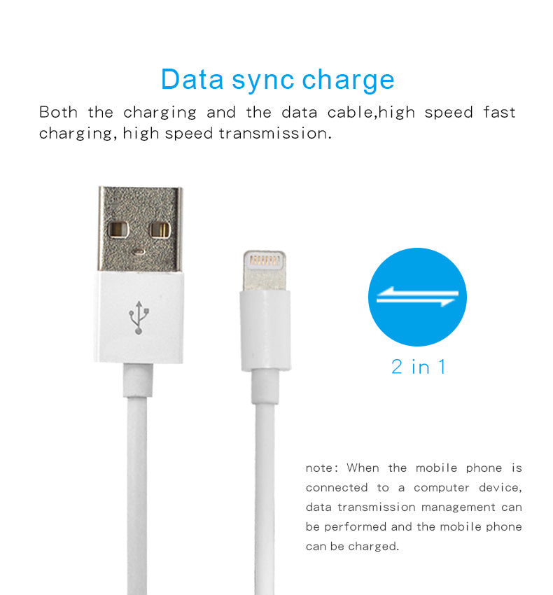 Cable de datos de carga rápida