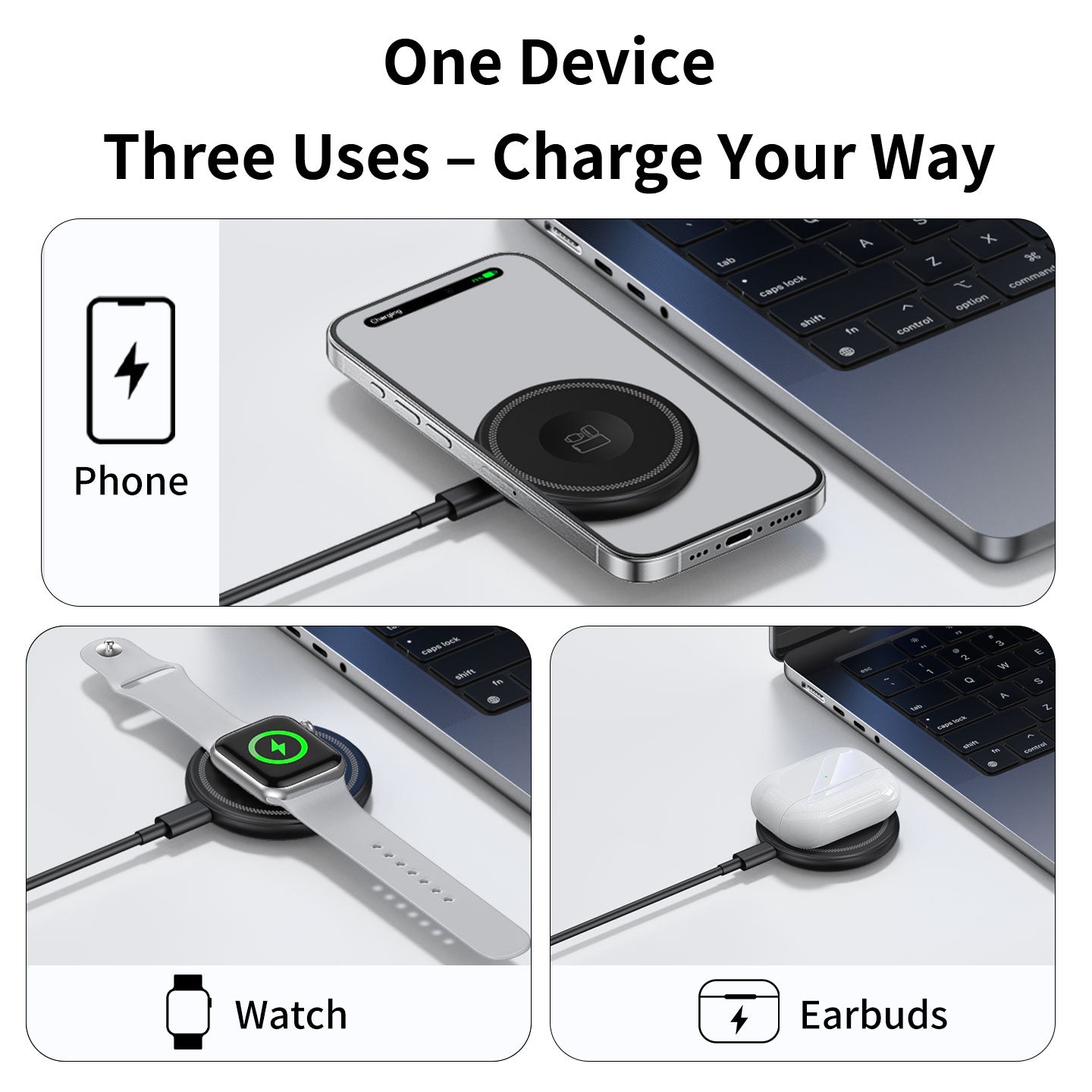 One versatile device with three uses.