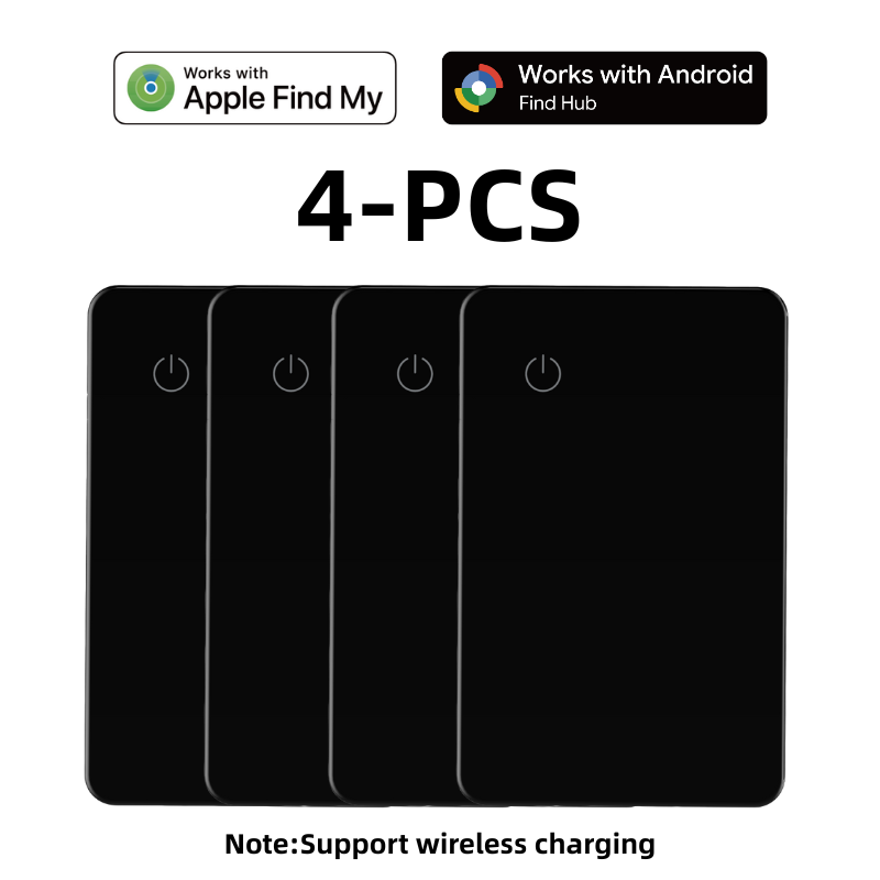 Smart Ultra Thin Wallet Tracker Card for Apple/android Dual System Key Luggage Gps Locator Tag Works with Google Find My Device P04-5