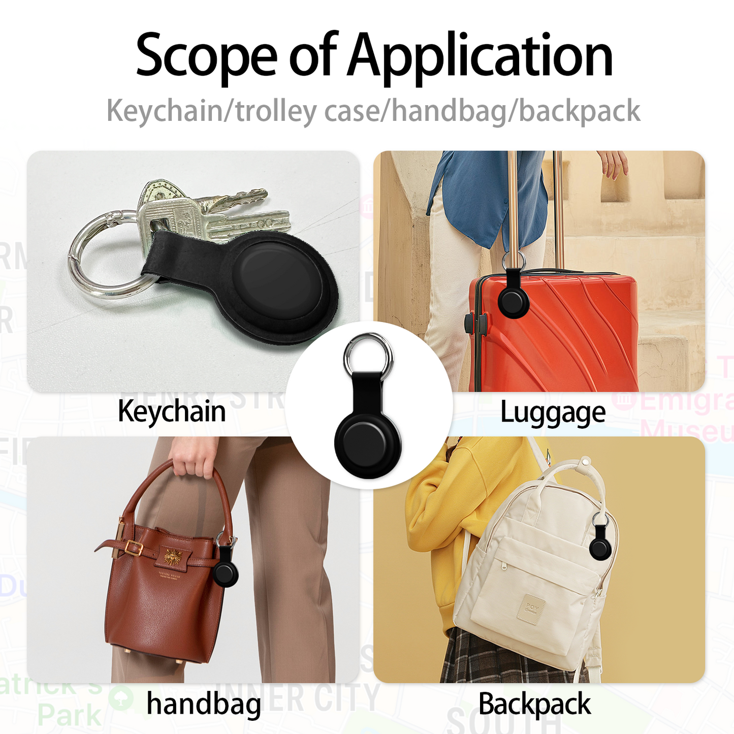 Micflip Bluetooth GPS Tracker Smart Tag With Apple Find My AirTag Locator