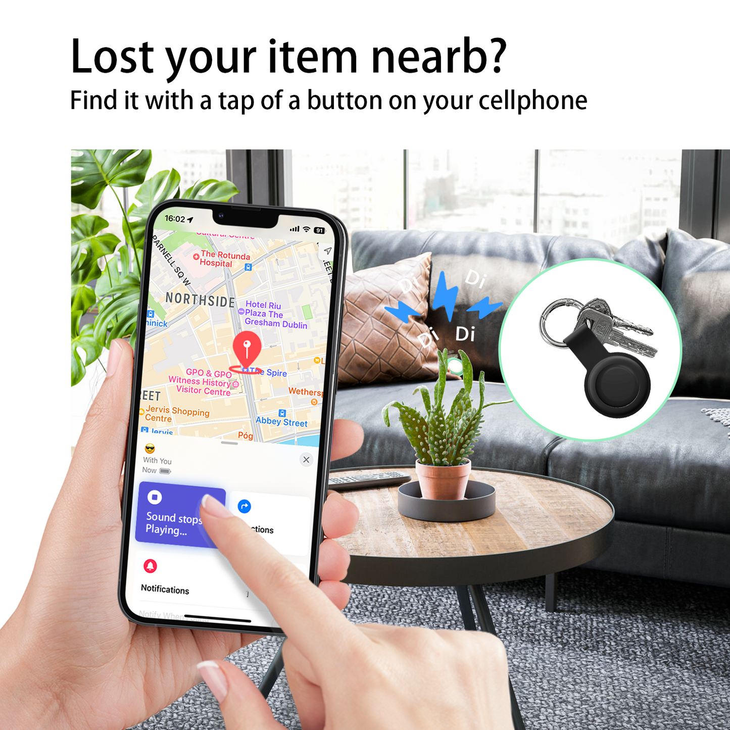 Micflip Bluetooth GPS Tracker Smart Tag With Apple Find My AirTag Locator