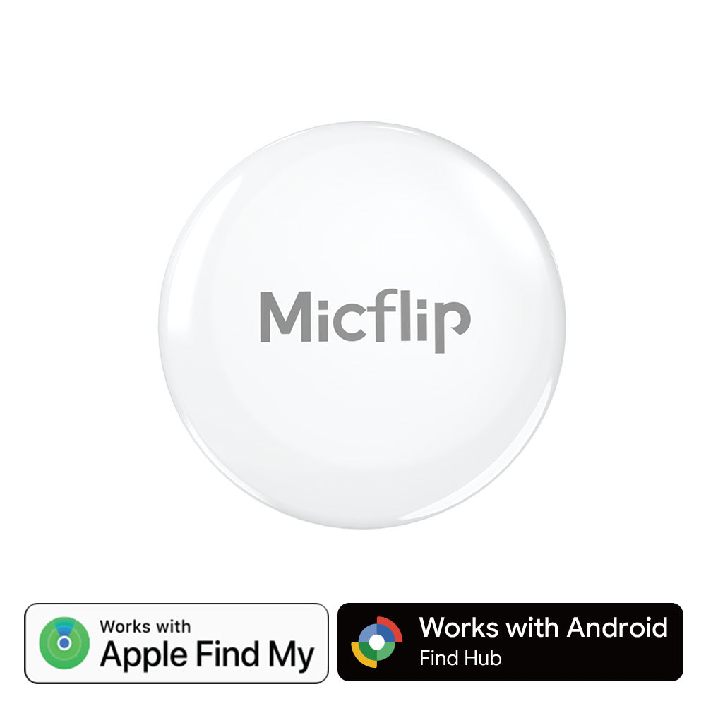 Mini rastreador GPS inteligente para iOS o Android. Etiqueta de seguimiento Bluetooth. Localizador de artículos que funciona con la aplicación Find My de iOS o Find Hub de Google. 