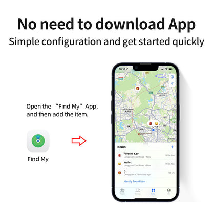 Micflip Smart Air tag Work with Apple Find My