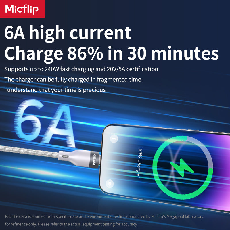 240W magnetic suction cable, easier to store