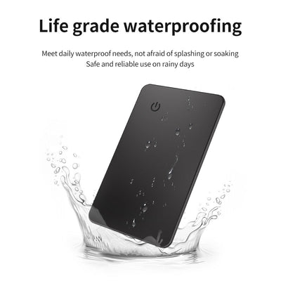 Wireless charging tracking location wallet tracker card Works with Apple Find My (iOS Only)