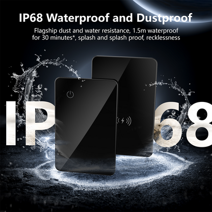 Tarjeta rastreadora ultradelgada inteligente para billetera con sistema dual Apple/Android, etiqueta localizadora GPS para equipaje, compatible con Google Find My Device. 