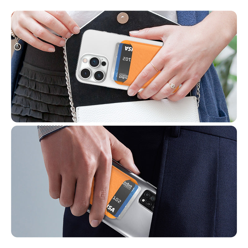 MagSafe Wallet with Apple Find My Support - Magnetic SIM Card Holder for iPhone 17/16/15/14/13/12 Series - Ultra-thin Leather 7-Card Slot Wallet,IP68 Water Resistant,GPS Support