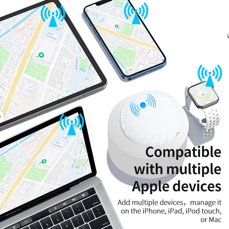Rastreador GPS inteligente Airtag Bluetooth compatible con Apple Find My (solo iOS), localizador de artículos para llaves, equipaje y mochilas 