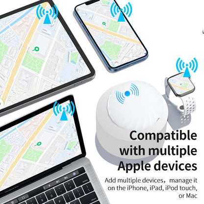 Rastreador GPS inteligente Airtag Bluetooth compatible con Apple Find My (solo iOS), localizador de artículos para llaves, equipaje y mochilas 