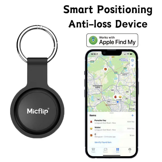 Micflip Bluetooth GPS Tracker Smart Tag With Apple Find My AirTag Locator