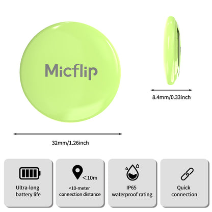 Mini rastreador GPS inteligente para iOS o Android. Etiqueta de seguimiento Bluetooth. Localizador de artículos que funciona con la aplicación Find My de iOS o Find Hub de Google. 