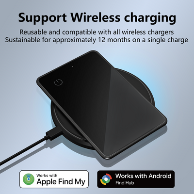 Smart Ultra Thin Wallet Tracker Card for Apple/android Dual System Key Luggage Gps Locator Tag Works with Google Find My Device P04-5