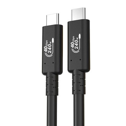 Cable Thunderbolt USB4 tipo C de 40 Gbps, 240 W, carga rápida, 8K, 60 Hz, USB4, Thunderbolt 4, cable de transferencia de datos 