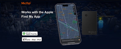 Wallet Tracker Apple MFi Certified Card Tracker for Wallets or Backpacks Up to 30 Months Battery Life IP67 Waterproof Ultra Thin Compatible with Apple Find My