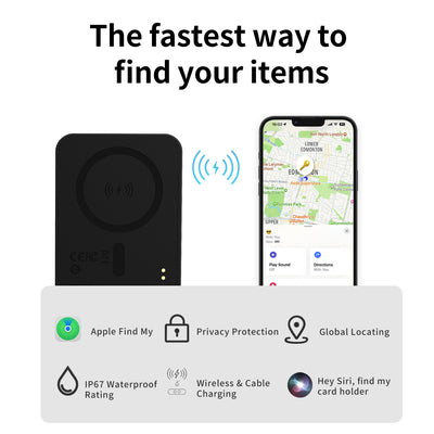 MagSafe Magnetic Wallet Card Holder with Apple Find My