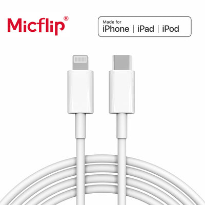 Cable de carga rápida USB a Lightning, USB C a Lightning para Apple iPhone 14, 13, 12, 11 Pro Max, X, XR Plus, iPad, cable de datos 