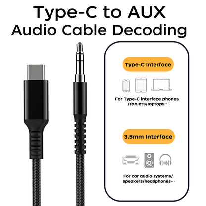 Cable de audio digital USB-C a 3.5 