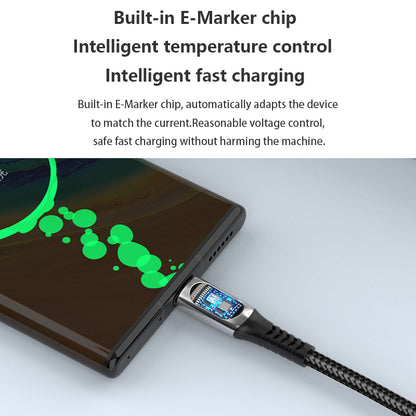 Cable de datos de aleación de zinc con pantalla digital