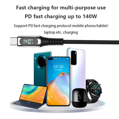 Cable de datos de aleación de zinc con pantalla digital