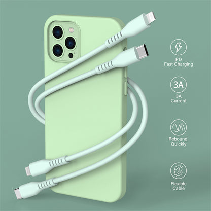 New arrivals mfi certified liquid silicone C-L usb cable fast charging For apple charging cable
