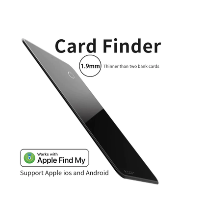 Wallet tracker, Apple MFi certified, metal glass material, IP67 waterproof