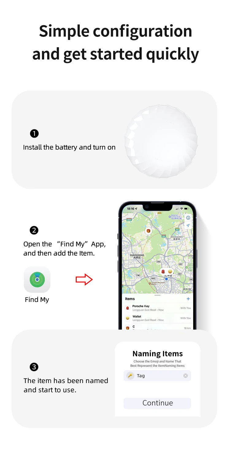 Localizador de ubicación GPS con certificación Apple MFi 