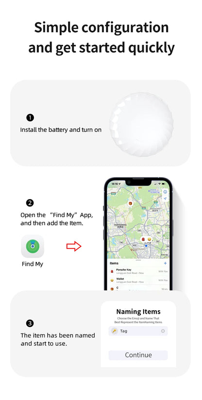 Localizador de ubicación GPS con certificación Apple MFi 