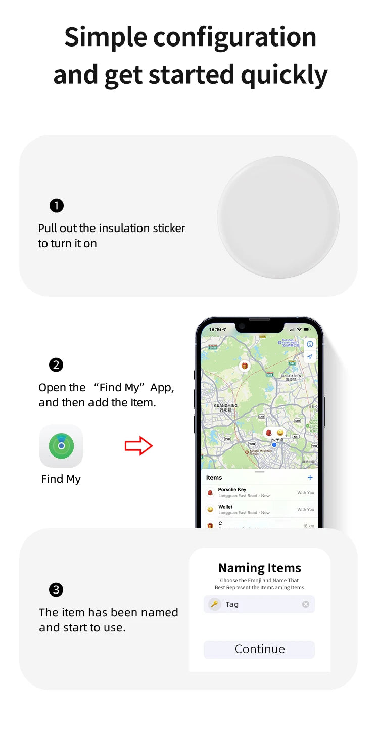 Wholesale 3v 3mA MFi certified GPS AGPS location card tracker finder find my air tag wallet card loss prevention device