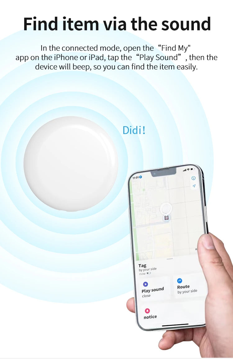 Wholesale 3v 3mA MFi certified GPS AGPS location card tracker finder find my air tag wallet card loss prevention device
