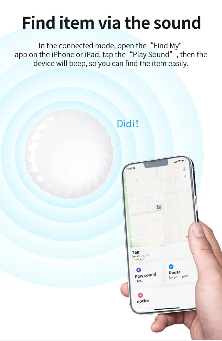 Localizador de ubicación GPS con certificación Apple MFi 