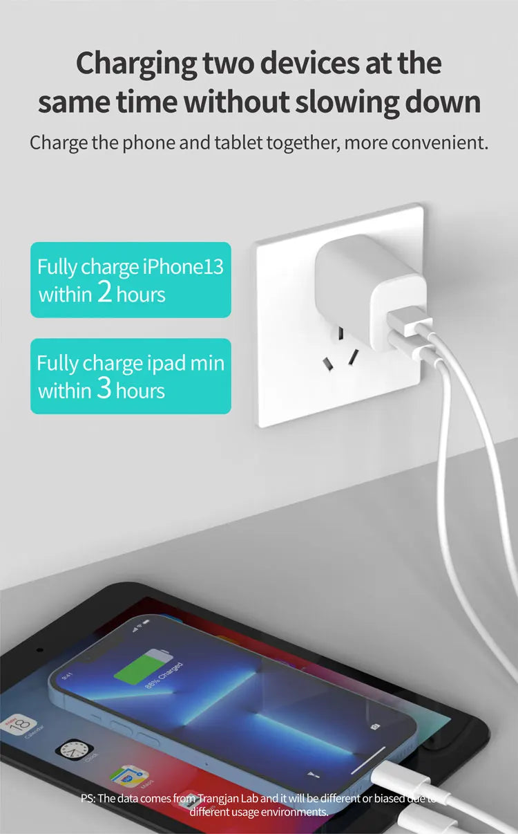 Fast Charge 3.0 USB Charger 30W QC USB Wall Charger US USB-C Power Adapter