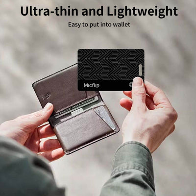 Micflip Ultra-Thin Wallet Tracker Card